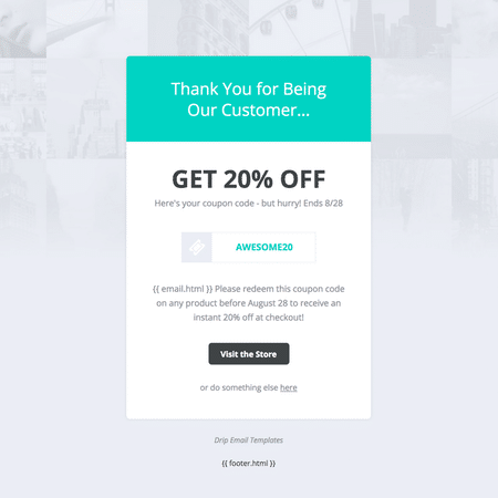 Promo Code Offers Template