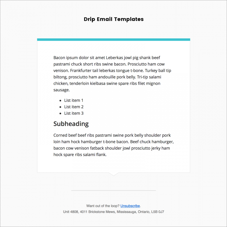 Drip Email Templates Simple 2.0 Bundle